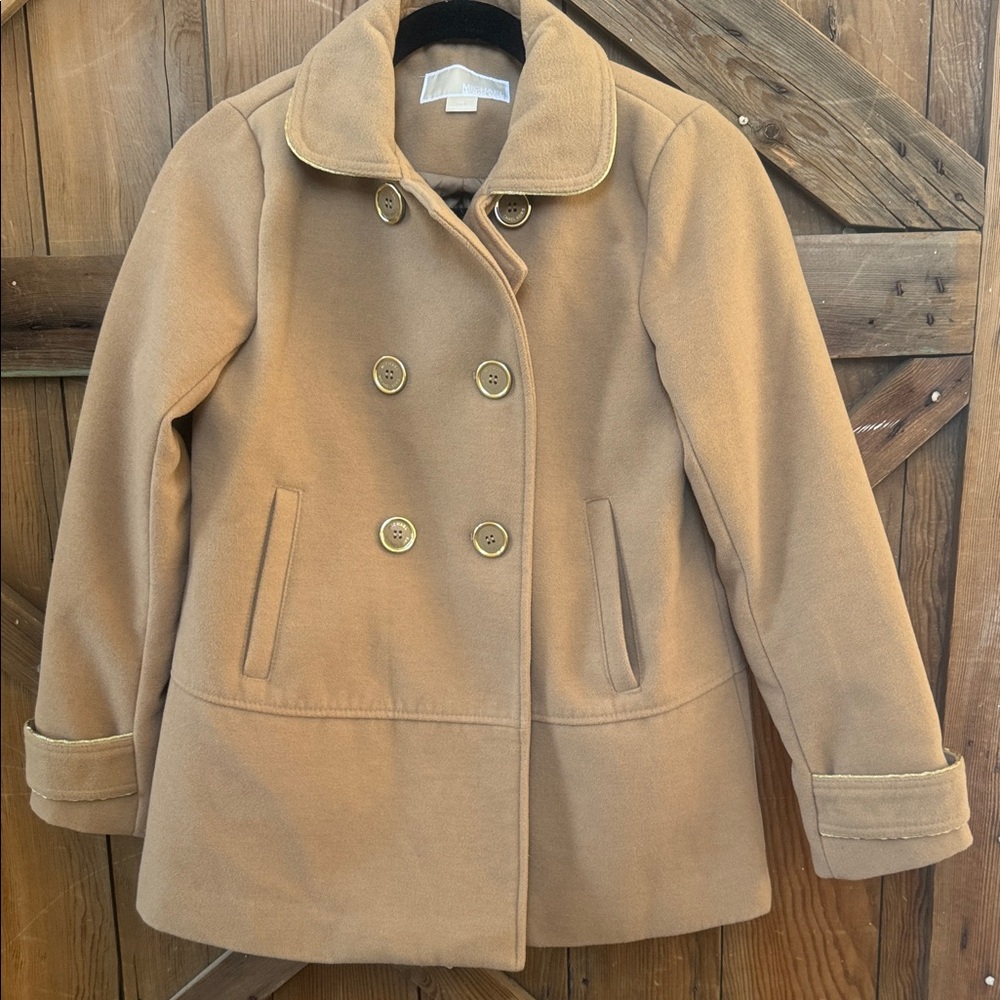 Michael Kors Kids Tan Pea Coat